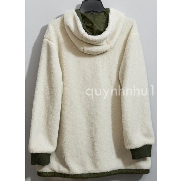 1 Madison Ladies' Fuzzy JackeT IN CREAM  COLORS - Picture 5 of 6